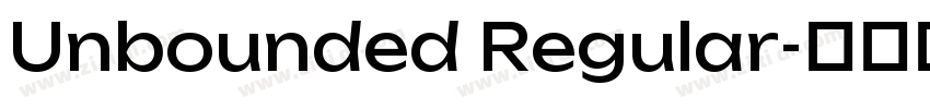 Unbounded Regular字体转换